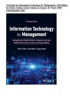 Test Bank for Information Technology for Management&comma; 13th Edition by Efraim Turban&comma; Linda Volonino & Gregory R&period; Wood &vert; ISBN 9781394243549 &vert; 2027&NewLine;