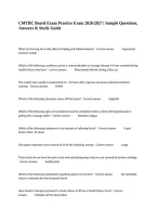 CMTBC Board Exam Practice Exam 2026&sol;2027 &vert; Sample Questions&comma; Answers & Study Guide