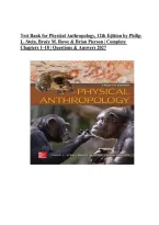 Test Bank for Physical Anthropology&comma; 12th Edition by Philip L&period; Stein&comma; Bruce M&period; Rowe & Brian Pierson &vert; Complete Chapters 1&ndash;18 &vert; Questions & Answers &vert; 2027