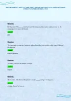 Fedvte Introduction To Cyber Intelligence Updated Actual Exam Questions Correct