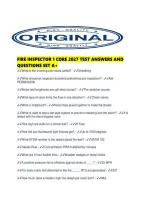 Fire Inspector 1 Core 2027 Test Answers And Questions Set A&period;pdf