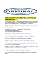 Fire Inspector 1 Main Review Answers And Questions Set A