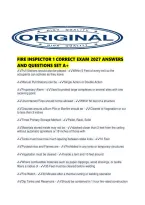 Fire Inspector 1 Correct Exam 2027 Answers And Questions Set A&period;pdf