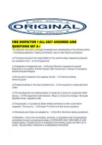 Fire Inspector 1 All 2027 Answers And Questions Set A&period;pdf