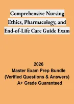 Comprehensive Nursing Ethics&comma; Pharmacology&comma; and End-of-Life Care &ndash; Study Guide