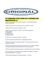 Tn Timeshare Study Guide 2027 Answers And Questions Set A&period;pd