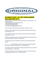 Xactimate Level 2 All Test Paper Answers And Questions Set A&period;pdf