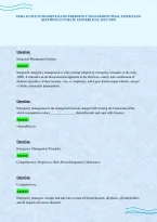 Fema Is 230 E Fundamentals Of Emergency Management Final Paper Exam Questions