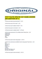 Stott Pilates Updated 2027 Exams Answers And Questions Set A&period;pdf