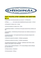 Stott Pilates Latest Answers And Questions Set A&period;pdf