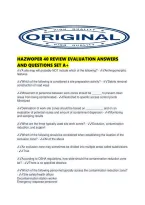 Hazwoper 40 Review Evaluation Answers And Questions Set A&period;pdf