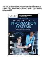 Test Bank for Introduction to Information Systems&comma; 10th Edition by R&period; Kelly Rainer & Brad Prince &vert; Complete Chapters 1&ndash;14 &vert; Questions & Answers &vert; 2027