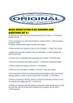 Basic Orientation Plus Answers And Questions Set 1&period;Pdfbasic Orientation Plus Answers And Questions Set 1&period;Pdf