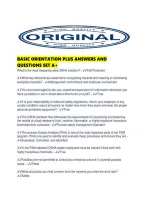 Basic Orientation Plus Answers And Questions Set A&period;pdf