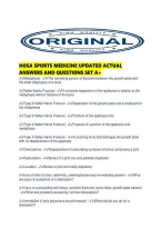 Hosa Sports Medicine Updated Actual Answers And Questions Set A&period;pdf