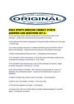Hosa Sports Medicine Correct Studys Answers And Questions Set A&period;pdf