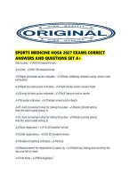 Sports Medicine Hosa 2027 Exams Correct Answers And Questions Set A&period;pdf