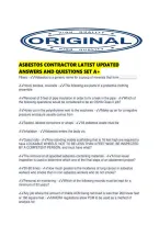 Asbestos Contractor Latest Updated Answers And Questions Set A&period;pdf