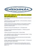 Maryland Asbestos Latest Updated Answers And Questions Set A&period;pdf