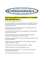 Maryland Asbestos Examiners 2027 Answers And Questions Set A&period;pdf