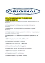 Qma Final Exams 2027 Answers And Questions Set A&period;pdf