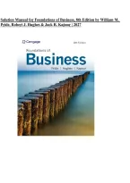 Solution Manual for Foundations of Business&comma; 8th Edition by William M&period; Pride&comma; Robert J&period; Hughes & Jack R&period; Kapoor &vert; Complete Solutions &vert; 2027