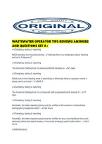 Wastewater Operator Tips Reviews Answers And Questions Set A&period;pdf
