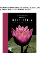 Test Bank for Campbell Biology&comma; 13th Edition by Lisa A&period; Urry&comma; Peter V&period; Minorsky&comma; Kerry L&period; Hull & Rebecca B&period; Orr &vert; 2027