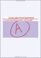 Test Bank&colon; 20240804051020 66af0d3cdabd4 Bates Guide to Physical Examination and History Taking &lpar;13th Edition&rpar; - &period;&period;&period;