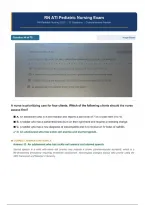 RN ATI Pediatric Nursing Exam &ndash; 70 Actual Questions with Correct Answers and Detailed Rationales &vert; Comprehensive Pediatric Nursing Review