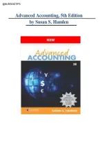 Test Bank &vert; Advanced Accounting 5th Edition by Susan S&period; Hamlen &vert; Latest Edition Questions and Answers