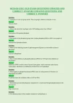 Mcb 450 Uiuc Old Exam Questions Updated And&NewLine;Correct Answers Updated Questions And&NewLine;Correct Answers