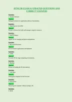Istm 210 Exam &num;1 Updated Questions And&NewLine;Correct Answers