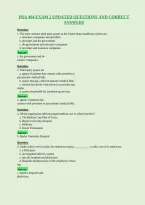 Hsa 464 Exam 2 Updated Questions And Correct&NewLine;Answers