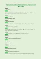 Pnp301 Test 3 Updated Questions And Correct&NewLine;Answers