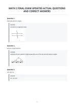 Math 123 Exam 3 Updated Actual Questions&NewLine;With Correct Answers
