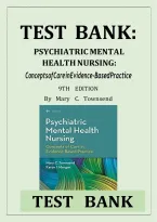 Test bank Psychiatric Mental Health Nursing by Mary C&period; Townsend 9th edition All chapters&NewLine;