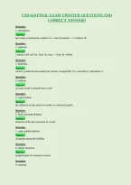 Csd-624 Final Exam Updated Questions And&NewLine;Correct Answers