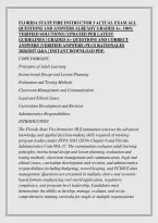 Florida State Fire Instructor 3 Actual Exam All &NewLine;Questions And Answers Already Graded A&plus;&period; 100&percnt; &NewLine;Verified Solutions &vert; Updated Per Latest &NewLine;Guidelines &vert; Graded A&plus; Questions And Correct &NewLine;Answers &lpar;Verified Answers&rpar; Plus Rationales &NewLine;2026&sol;2027 Q&A &vert; Instant