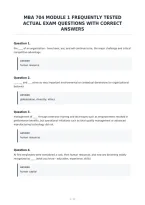 Mba 704 Module 1 Frequently Tested&NewLine;Actual Exam Questions With Correct&NewLine;Answers