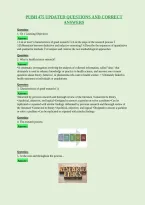 Pubh 475 Updated Questions And Correct&NewLine;Answers