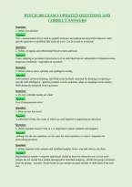 Psych 309 Exam 1 Updated Questions And&NewLine;Correct Answers
