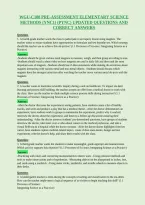 Wgu-C108 Pre-Assessment Elementary Science&NewLine;Methods &lpar;Ync1&rpar; &lpar;Pync&rpar; Updated Questions And&NewLine;Correct Answers