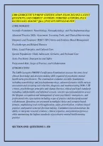 Lmr Georgette&rsquo;s Pmhnp Certification Exam 2022&sol;2022 Latest &NewLine;Questions And Correct Answers &lpar;Verified Answers&rpar; Plus &NewLine;Rationales 2026&sol;2027 Q&A &vert; Instant Download Pdf