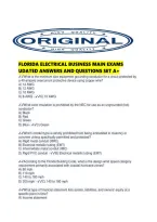 Florida Electrical Business Main Exams Udated Answers And Questions Set A&period;pdf