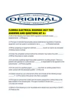 Florida Electrical Business 2027 Test Answers And Questions Set A&period;pdf
