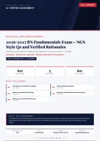  RN Fundamentals Exam &ndash; Questions and Answers &vert; NGN Style Qs &vert; Complete Verified Answers &vert; Detailed Rationales &ndash; Pass Guaranteed &ndash; A&plus; Graded