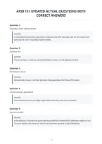 Afsb 151 Updated Actual Questions With&NewLine;Correct Answers