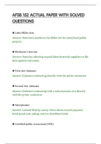 Afsb 152 Actual Paper With Solved&NewLine;Questions
