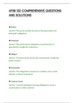 Afsb 152 Comprehensive Questions&NewLine;And Solutions